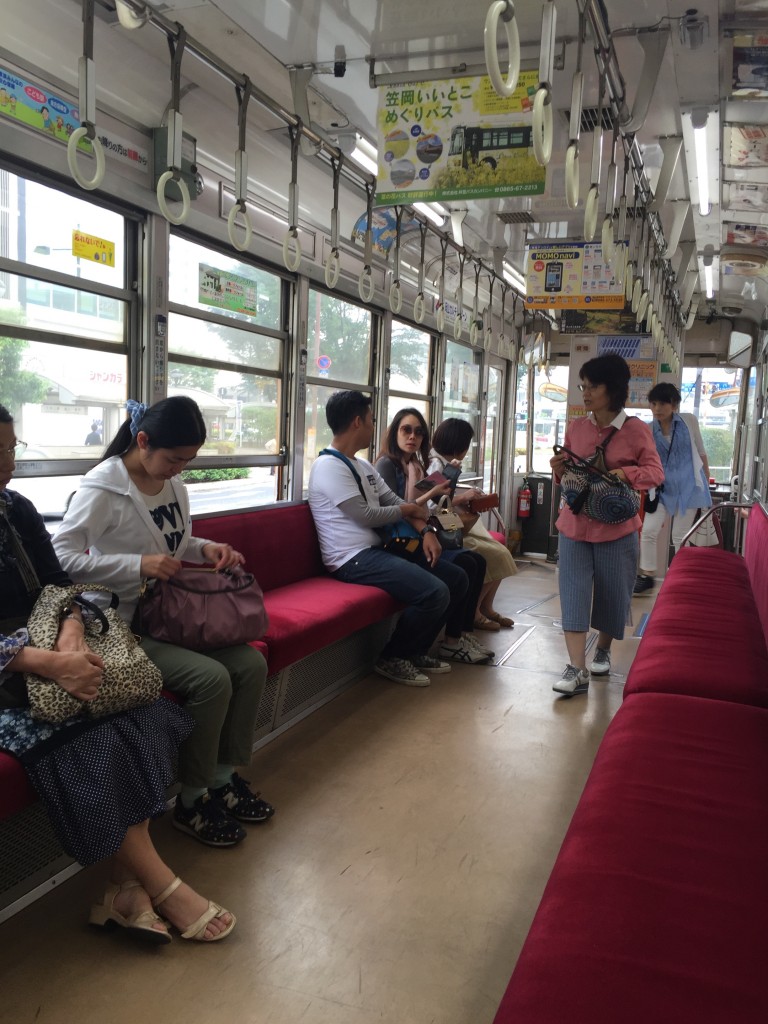 Loved taking a ride for 100 yen on the Okayama Electric Railway to reach Koraku-en - only about a five minute ride from just across from the train station
