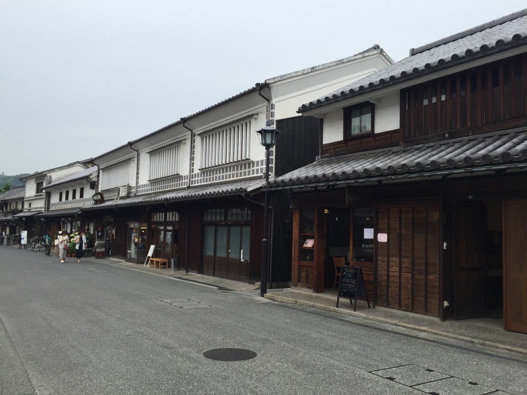 Kura, or traditional warehouses, which stored rice in the Edo period. Part of the historical district in Kurashiki