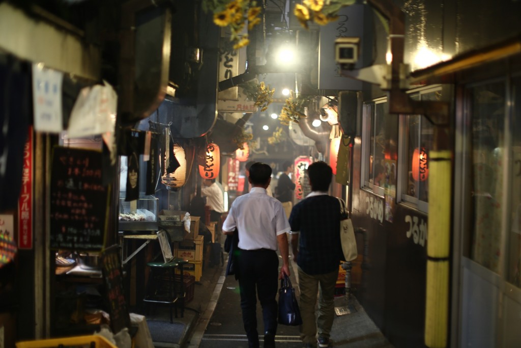Walking through Shinjuku's Omoide Yokocho, or "Piss Alley"