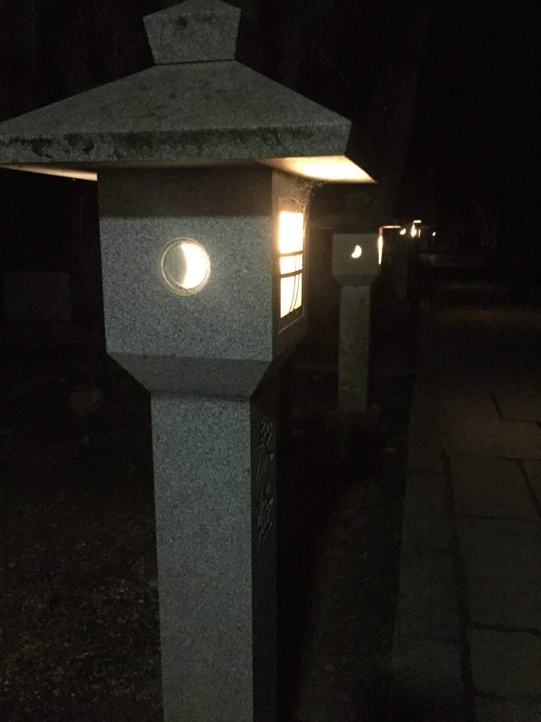 Walking past these amazing stone lanterns all along the path of our night tour of Okunoin added so much to the ambiance