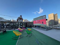 Rooftop of Thermae-Yu, Shinjuku, Tokyo
