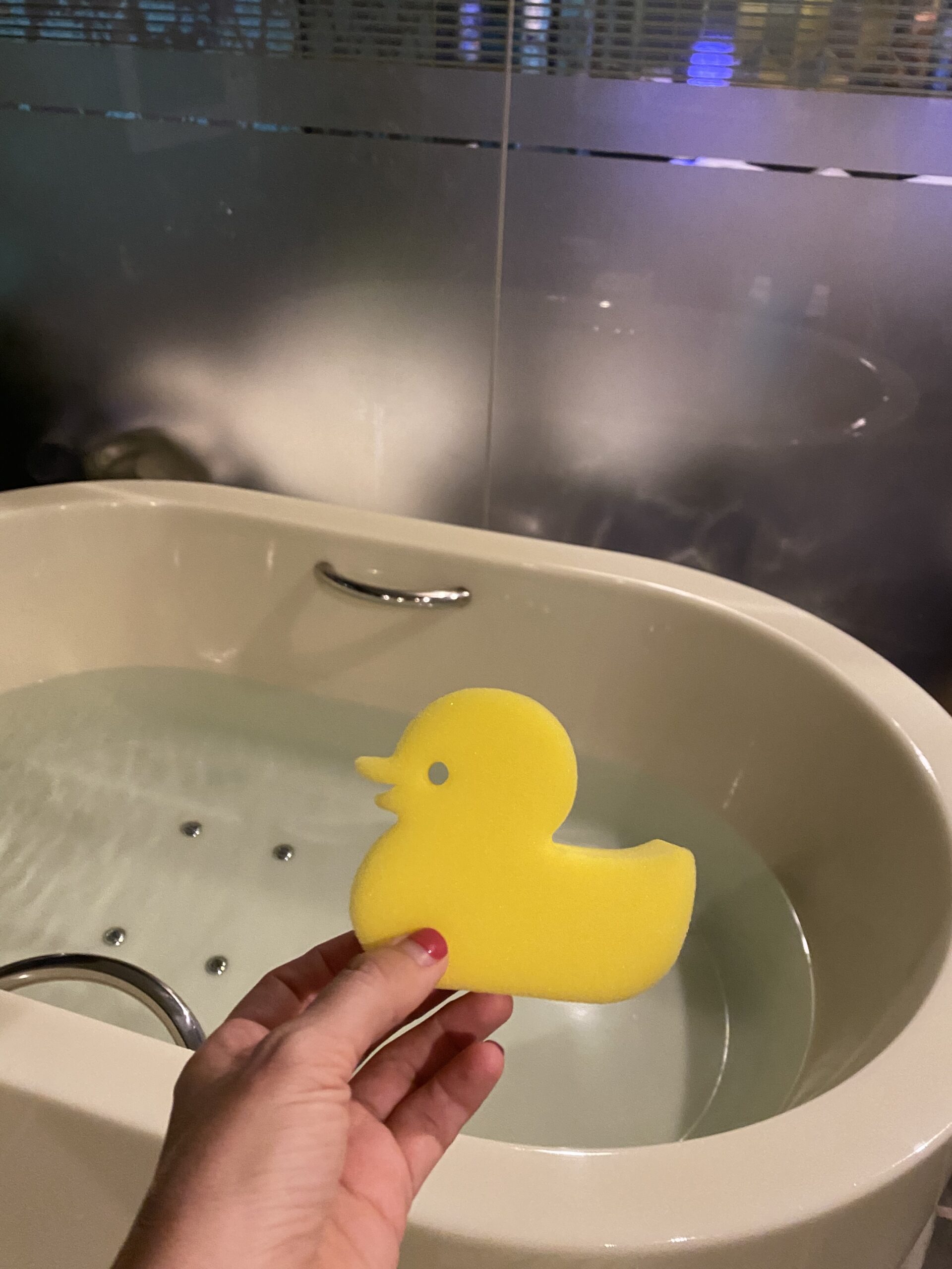 WhatsApp Image 2024-10-03 at 8.57.09 AM Most love hotels in Japan have bathtubs and, if you're lucky, they also have built in lights that change color every few minutes, bubble bath, and a TV across the bath