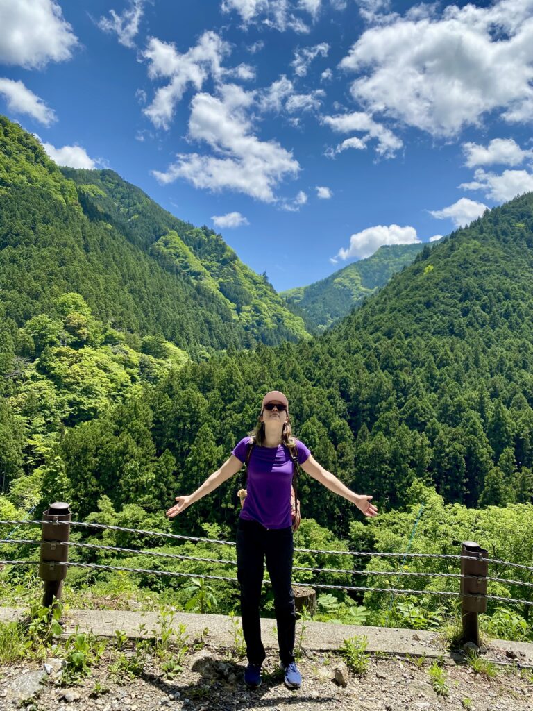 Tokyo Becky escaping into nature in Okutama