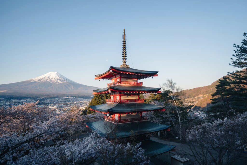 Chureito Pagoda, Mt. Fuji