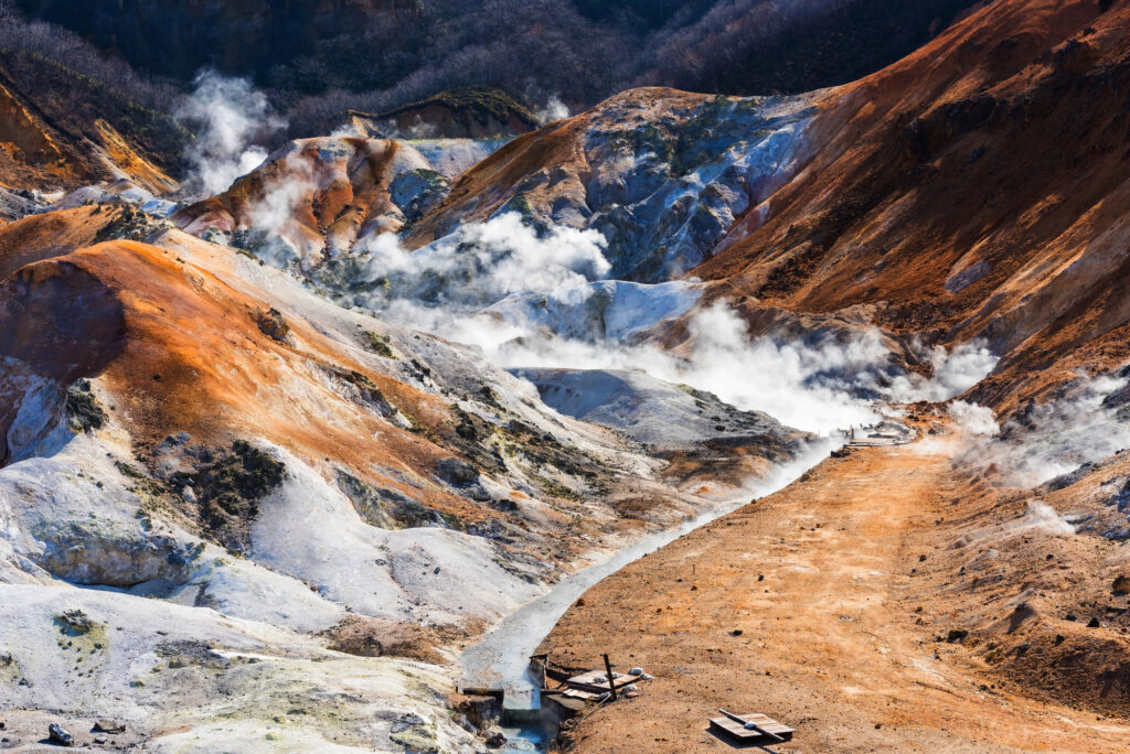 Noboribetsu Hot Spring or Jigokudani Hell Valley