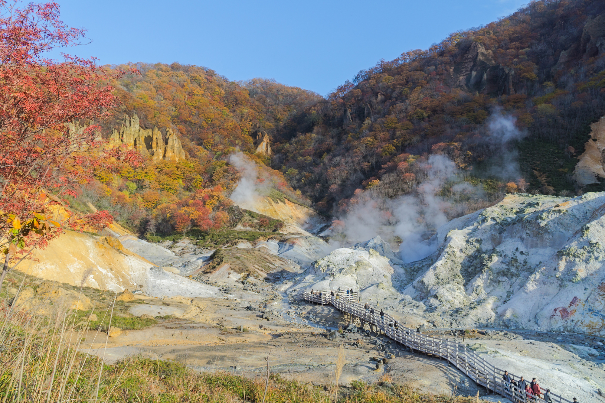 Noboribetsu is part of Shikotsu-Toya National Park, Japan